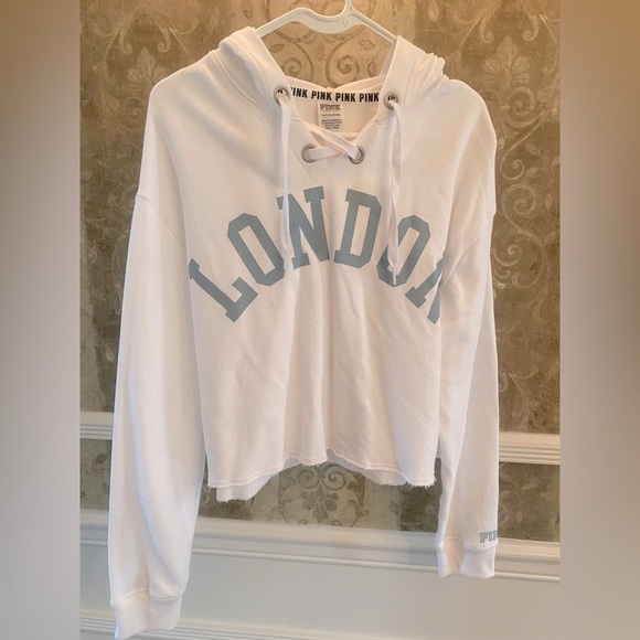 Victoria's Secret PINK White Hoodie - Picture 1 of 6